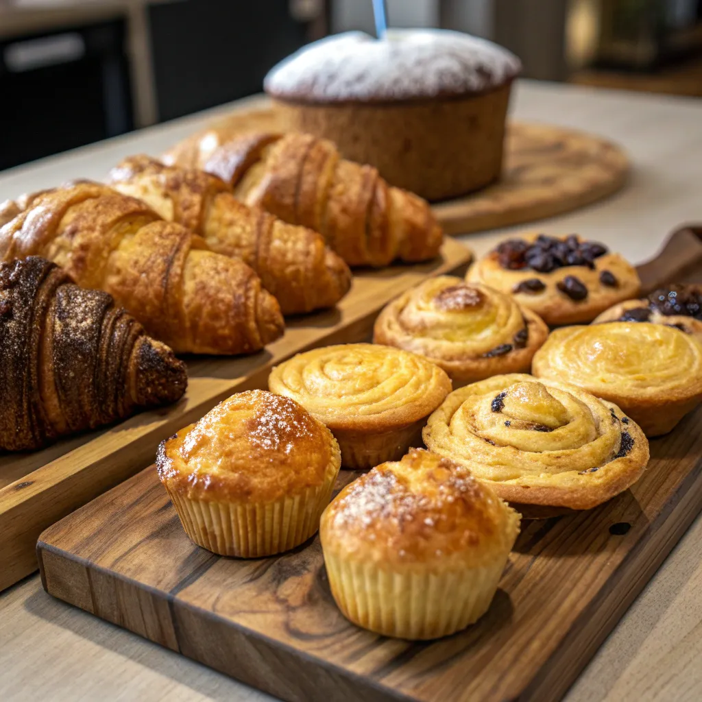 Assortment of professionally baked pastries